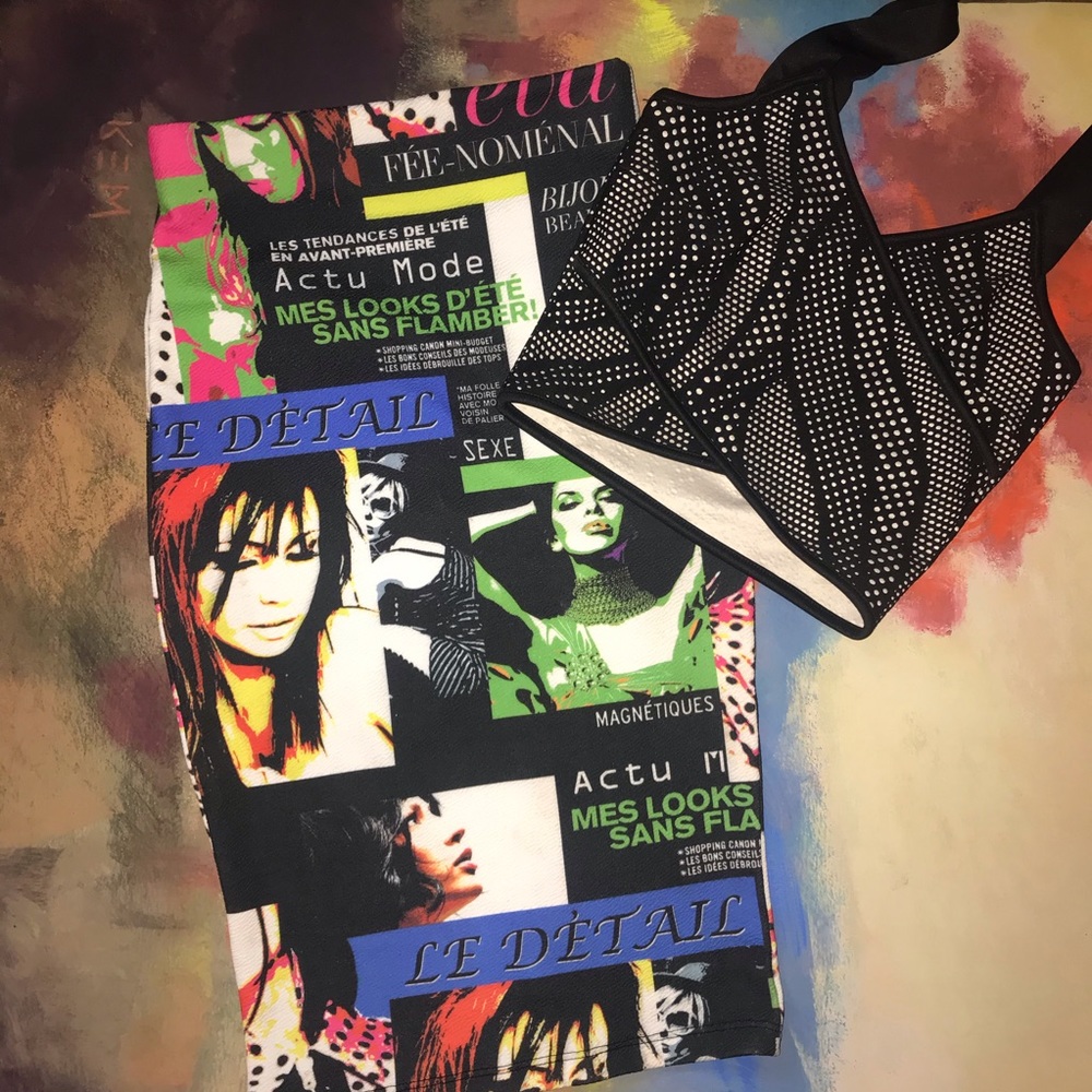 Dulce Carola | Spotted Cropped Tank Top